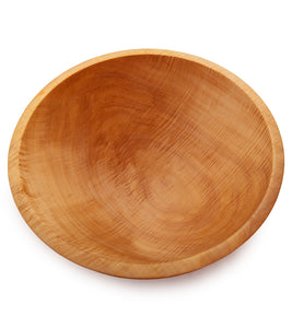 Curly Maple Salad Bowl with Beaded & Textured Rim 31898C