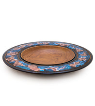 Cherry Cosmic Platter with Rose and Blue #32253C