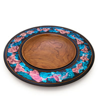 Cherry Cosmic Platter with Rose and Blue #32253C
