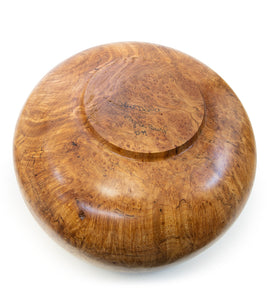 Maple Bowl with Natural Edge and Swirling Grain #32264C