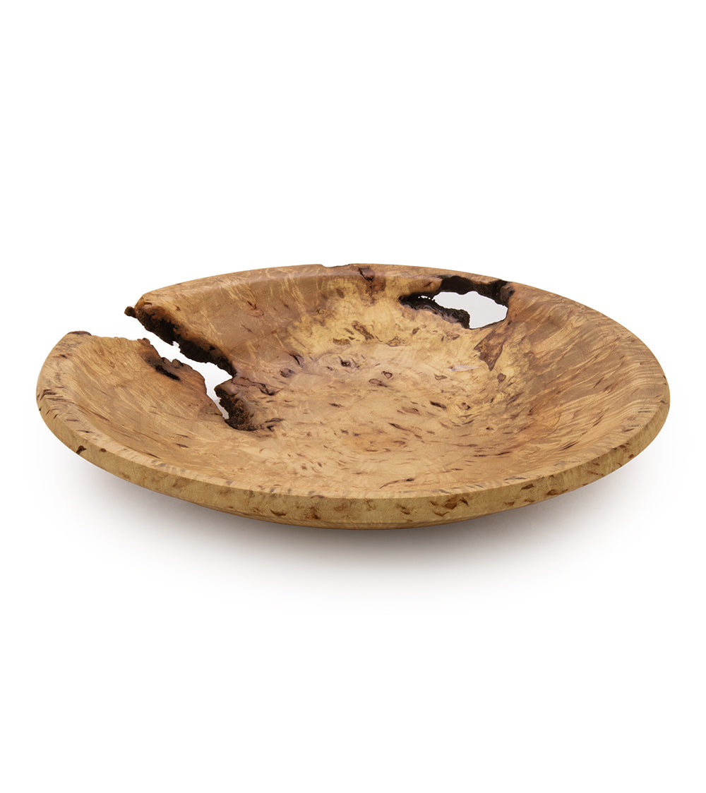 Mistletoe Maple Bowl with Voids #32266C