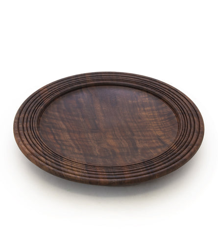 Walnut Platter with Beaded Rim #32273C