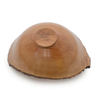Pear Bowl with Natural Edge and Oval Dark Rim#32281C