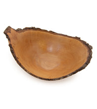Pear Bowl with Natural Edge and Oval Dark Rim#32281C