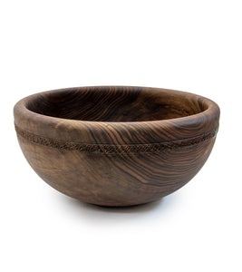 Walnut Textured Rim with Turquoise #32290C