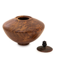 Redwood Copper Lidded Vessel with Box Lace Design #32304C