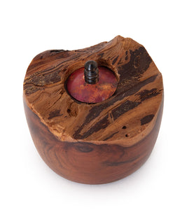 Redwood Natural Edge Copper Lidded Box #32730C