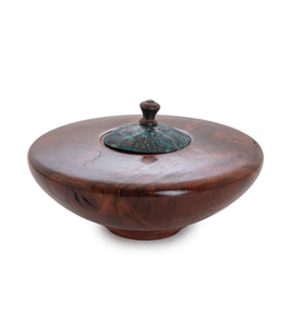 Redwood Copper lidded Vessel #36343C