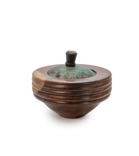 Amboyna Lidded Vessel #37419C