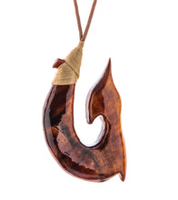 Premium Curly Koa Hook Pendant