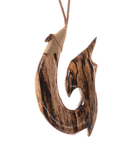 Spalted "Waimea" North Shore Hook Pendant