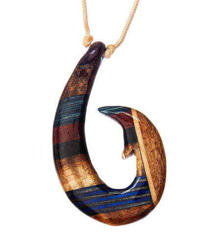 Blue Angel and Paduk Hook Pendant