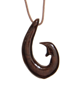 USSM Teak Hook Pendant