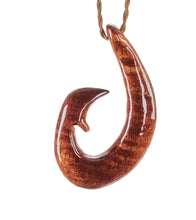Curly Koa Hook Pendant
