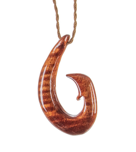 Curly Koa Hook Pendant