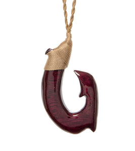 Purple Heart Hook Pendant