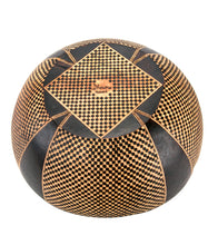 Pyrography Mango Bowl "Hibiscus 25237" by Dino Muradian