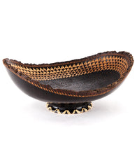 Pyrography Mango Bowl "Tribal 26377" by Dino Muradian
