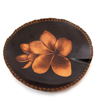 Pyrography Mango Bowl "Plumeria 31205" by Dino Muradian