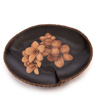 Pyrography Mango Platter "Multi Plumeria Mango 31560" by Dino Muradian