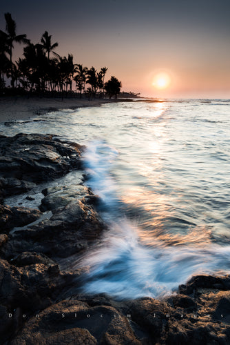 Misty Sunset by Don Slocum