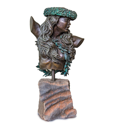 Bronze Sculpture Ka Makani Rising Wind 1/2 Life-Size