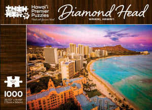 "Diamond Head" Wooden Jigsaw Puzzle