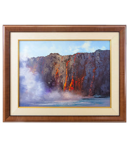 Original Painting: Erupting Into The Sea by George Eguchi