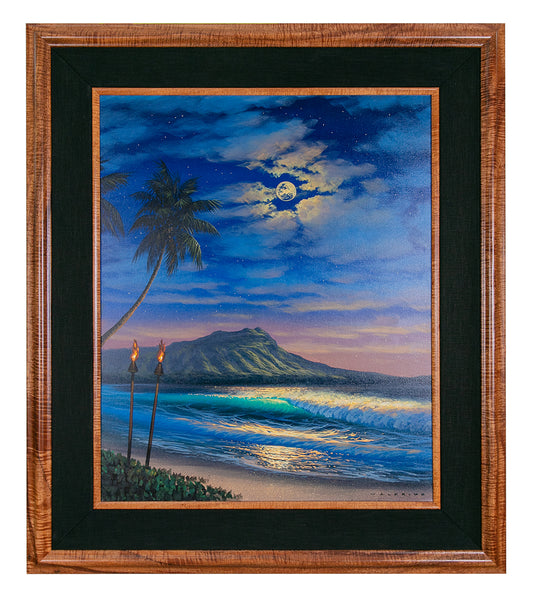 Pintura original: Noche de paz Diamond Head de Walfrido García