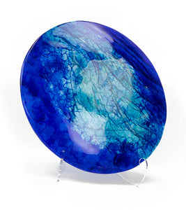 14" Cobalt Platter by Marian Fieldson