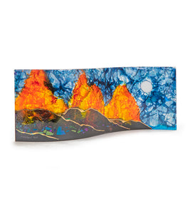 16" x 6" Volcano Wave by Marian Fieldson