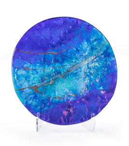 12" Cobalt Platter by Marian Fieldson