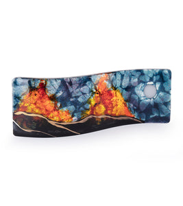 9" x 3" Volcano Wave by Marian Fieldson