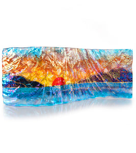 16" x 6" Sunset Wave by Marian Fieldson