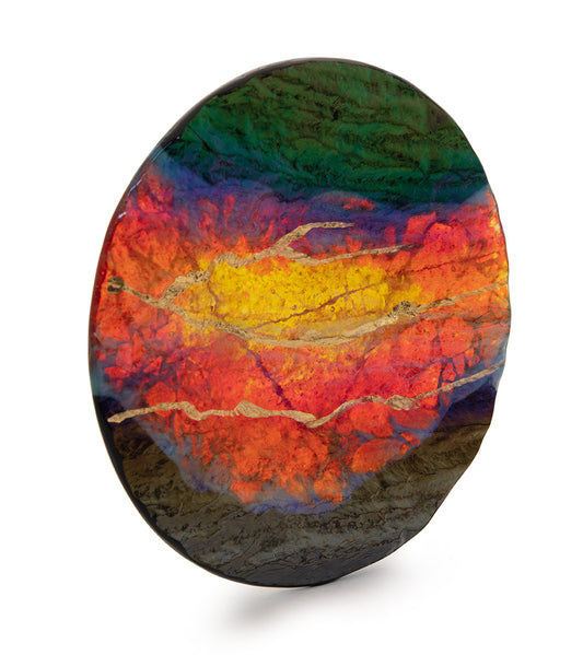 マリアン・フィールドソン作 8インチ 溶岩プラッター