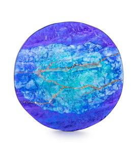 8" Cobalt Platter by Marian Fieldson