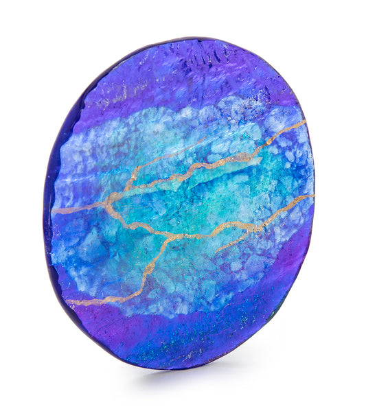 マリアン・フィールドソン作 8インチ コバルトプラッター