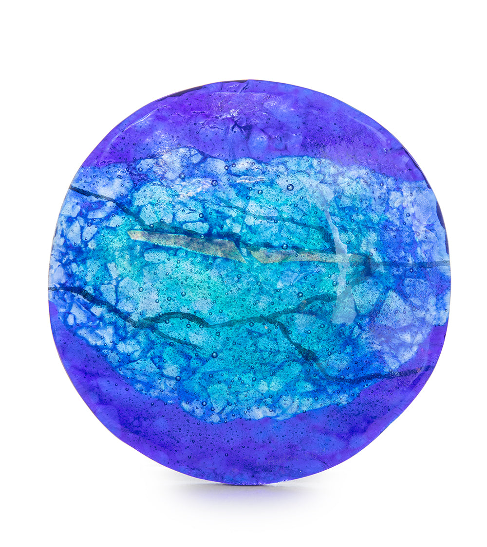 マリアン・フィールドソン作 8インチ コバルトプラッター