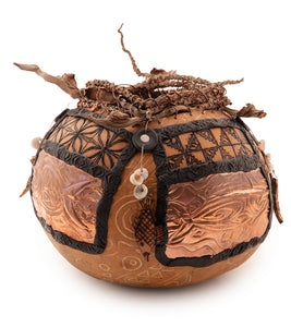 Art Gourd "Hukilau" by Tamsen Fox