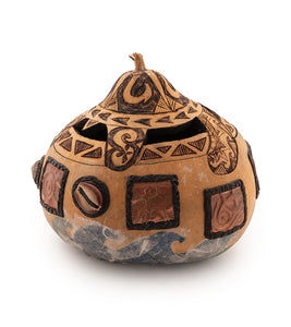 Art Gourd "Tribal Honu" by Tamsen Fox