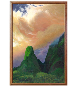 Original Painting "The Sentinel" by Philip Gagnon 27x38 supporting Maui fire relief efforts