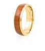 Koa Eternity Ring - Curved Gold