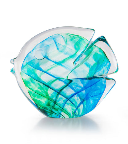 Pez de cristal "azul verdoso" de Jim Graper
