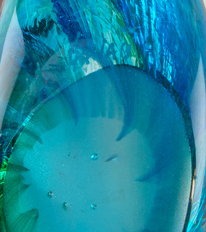 Pez de cristal "azul verdoso" de Jim Graper