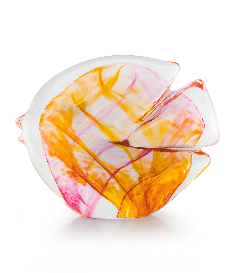 Glass Fish "Pink Amber" by Jim Graper