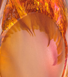 Glass Fish "Pink Amber" by Jim Graper