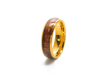 Koa Eternity Ring - Curved Gold