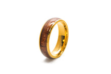 Koa Eternity Ring - Curved Gold