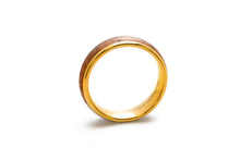 Koa Eternity Ring - Curved Gold