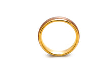 Koa Eternity Ring - Curved Gold